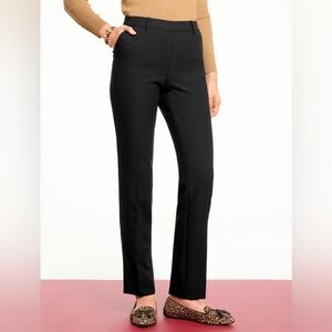 NWT Talbots Cambridge Pants Elastic Waist Straight Leg Trouser Professional 14w